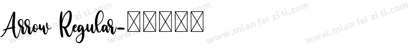 Arrow Regular字体转换